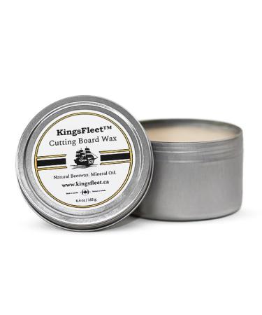 KingsFleet - Cutting Board Wax | 6.4oz | Conditioner - Canadian Made - Food Safe - Simple and Effective Ingredients 6.4 ounces