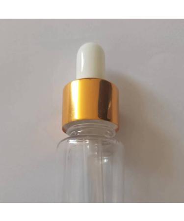 5Pcs Transparent Dropper Bottle 50ML Plastic Eye Dropper Bottles for Essential Oil Pipette Refillable - with Measured Pipette Funnel and Labels (White + Gold Cap) 50ml White + Gold Cap - Buy Online on GoSupps.com