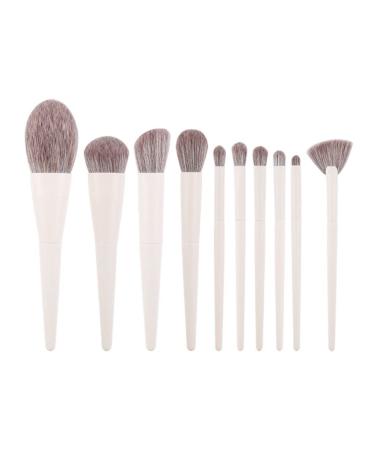 DFHBFG Beauty Tools Set Concealer Eye Shadow Loose Powder Brush 10 Milk Yellow Makeup Brush Set 1 D