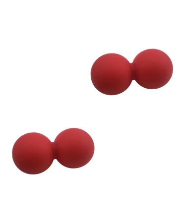 Partykindom 2st peanut massage foot massage massage roller relaxation ball yoga-ball silicone roller peanuts massage ball peanut ball peanut yoga roller foot sole massage ball fascia ball fitness