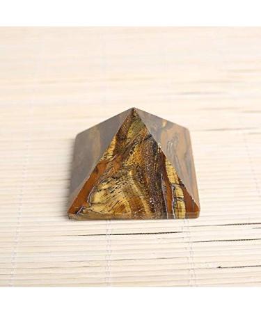 Natural Tiger Eye Quartz Crystal Pyramid Gemstone Pyramid Polished Quartz Crystals Pyramid for Home Decoration Natural Luster - Buy Online on GoSupps.com