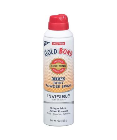 Gold Bond No Mess Clear Invisible Body Powder Spray 7 oz. Absorbs Odor-Causing Sweat (Pack of 2) 7 Ounce (Pack of 2) - Buy Online on GoSupps.com