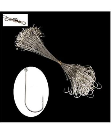 20pcs Fishing Hook Rigs - Nylon-Coated Line Leader with Stainless Steel Hook - Buy Online on GoSupps.com