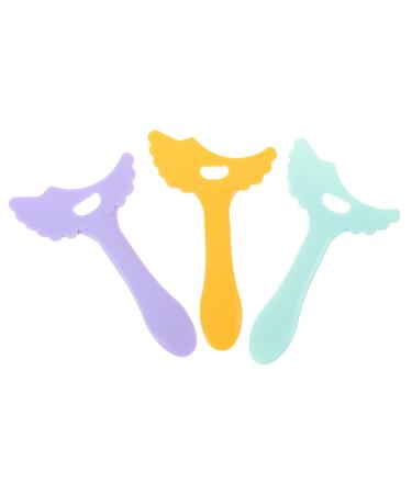 Beavorty 3 pcs eyeshadow eyeliner makeup tool silicone eyeliner aid tool silicone makeup stencil silicone