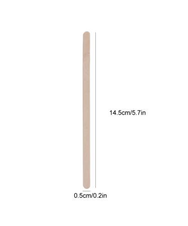 100Pcs Wax Waxing Wood Body Hair Removal Sticks Applicator Spatula Disposable Wooden Depilatory Wax Applicator Stick Tools for Hair Removal Eyebrow and Body