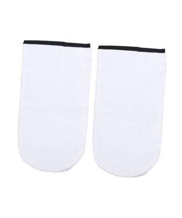 Lurrose Blancs Coton pour Travail Cire et Soins des Mains Mitaines de Bain pour Mains et Paraffine