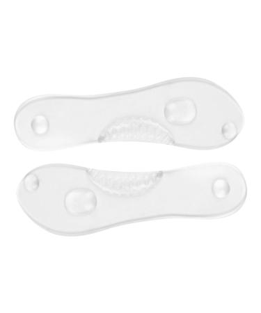 NOLITOY 2 Pairs Insole Shoe Pad Silicone Heel Pad Lady Tools Orthotics Foot Care Tool Arch Support Inserts Dental Wedge Plantillas para De Mujer Silicone Gel Massager Miss Pu High Heels