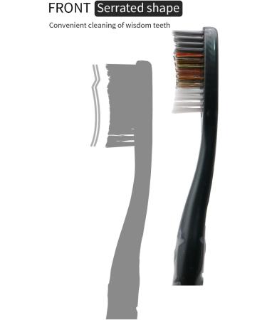 Medium Hard Bristled Toothbrush Set of 8 - Deep Cleaning Large Brush Head for Optimal Oral Care - Buy Online on GoSupps.com