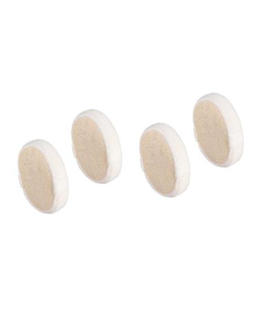STOBAZA Sponges 4 Pcs Smooth Skin Glabrous Skin Esponja para Ba arse Sponge Beige Exfoliating Loofah Sponge Natural Loofah Sponge Bath Sponge Bath Loofah Shower Loofah Oval Set 1 Count (Pack of 1)