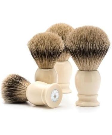M HLE Classic Series Silvertip Badger Shaving Brush L - Precious Resin Ivory | Buy Internationally - Buy Online on GoSupps.com