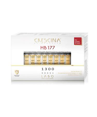 Crescina Transdermic Re-Growth HB 177 Hair Booster Hair Growth Treatment 1300 Woman 20 Vials