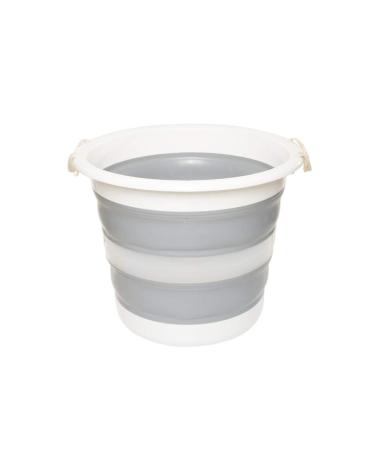 Foldable Large Bucket 30L Thickened Large Capacity Laundry Bucket Portable Household Foot Bath Plastic Bath Portable Portable (Color : Blue) ANXYL Present Journey Grey