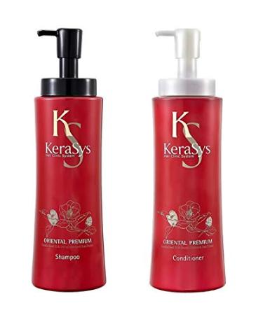 Aekyung Kerasys Oriental Premium Shampoo(600ML) and Conditioner (600ML) sets 2 Piece Set