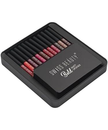 Swiss Beauty Bold Matte Lipliner Pencil 12 Multi Color (1.8g) Pack of 12 - Buy Online on GoSupps.com