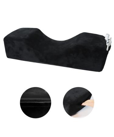 Seportnery Eyelash Pillow for Lash Extensions - Comfortable Memory Foam Lash Bed Neck Pillows Suitable for Beauty Salon Grafting Salon to Provide Cervical Pillow Support Protection(Black)