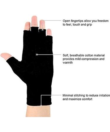 2 Pairs Arthritis Gloves for Pain Relief | Compression & Warmth for Hand & Finger Joint Support | Black & Gray - Ideal for Rheumatoid Arthrosis RSI & Carpal Tunnel - Buy Online on GoSupps.com