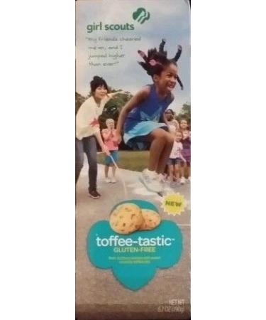 Girl Scout Toffee-Tastic Gluten Free Cookies 4 Boxes Toffee 6.7 Ounce (Pack of 4)