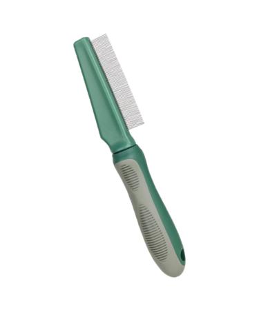 POPETPOP Peigne D m ler pour Chats et Chiens Peigne de Toilettage Dents Fines avec Manche pour limination des Poils Outil Pratique pour Animaux de Compagnie Olive Vert Dents