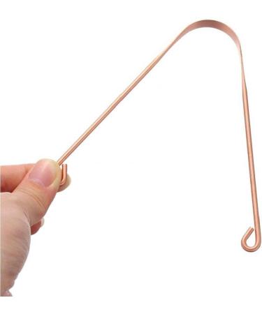 TOSSPER Copper Tongue Cleaner - Non-Gagging Metal Tongue Brush for Dental Oral Care - Unisex Tongue Hygiene Tool - Buy Online on GoSupps.com