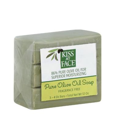 KISS MY FACE BAR SOAP Naked Olive Oil 3-4 OZ