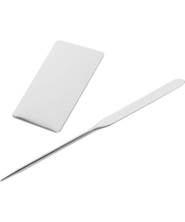 Palette Stick Scraper & Foundation Blending Tray - Essential Makeup Tools for Artists | 2 Sets Makeup Mixing Ring & Stainless Steel Supplies - Buy Online on GoSupps.com