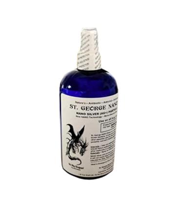 St. George Nano Silver | Collodial Silver Liquid Immune Support Supplement - Gluten Free and Probiotic Friendly Particle Solution 68 PPM (16 oz.) - Buy Online on GoSupps.com