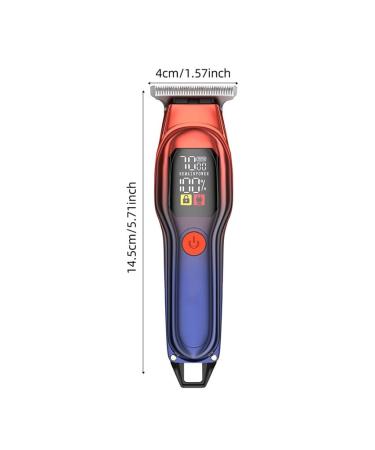 Home Speed Adjustable Electric Hair Clipper - Intelligent Digital Display 14.5cm Orange | Best for Hair Cutting - Buy Online on GoSupps.com