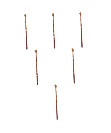 Minkissy 6 pieces of scratch handmade for adults telescopic back scratches portable scratches anti-itching tools back massagers practical back scratches itching sandal wood body