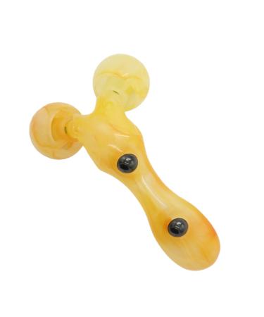 NOLITOY 1pc Bead Roller Massage Eye Puffiness Roller Eye Massagers Facial Roller for Face Massage Roller Facial Roller Board Face Roller The Face Pp Tool 18*11*7cm Yellow