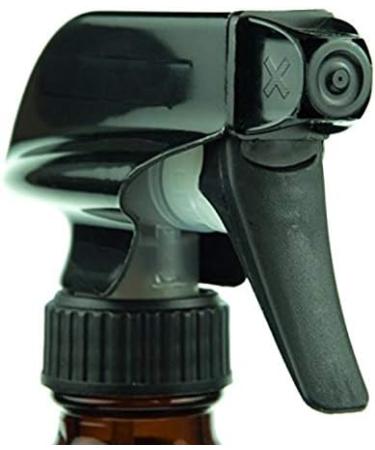 Buy Empty Amber Glass Spray Bottle - 250ml Durable Black Mist Sprayer for Essential Oils - International Shipping Available - Buy Online on GoSupps.com