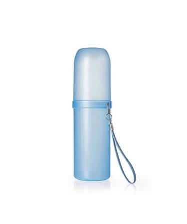 Digjobk toothbrush cup portable useful toothbrush holder colorful toothpaste toothbrush toothbrush toothbrush cup bathroom travel accessories (color: blue)