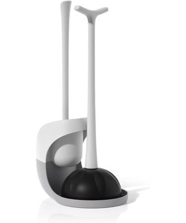 Home Toilet Bowl Brush Cleaner and Plunger Combo Set with Toilet Cleaning Tool for Bathroom Storage Organization - Buy Online on GoSupps.com