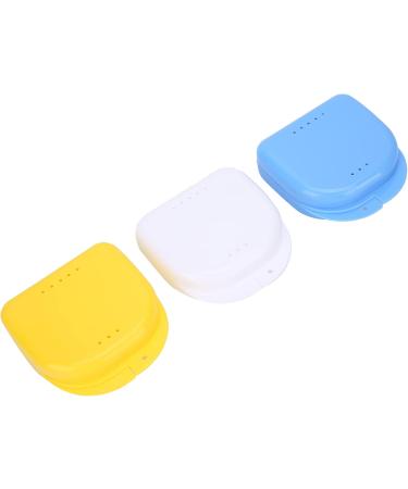 Prohese Dinner Dentures Box | 3-Piece Orthodontic Retainer Etui | Crescent Sparkling Storage Container for Outdoor & Home Use - Buy Online on GoSupps.com