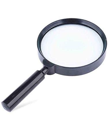 Magnifying Glasses Educational Hobby Magnifiers Large Mirror 130Mm High-Definition Magnifying Glass Read 5 Times Handheld Magnifying Glass for Reading The Elderly Handle Removable Comfortable