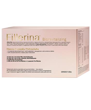 Fillerina Labo Fillerina BiorEVITALIZING Filler Effect Treatment New reinforced formula Pre-Fillerina Gel+Velo Nourishing Grade 5 Bio