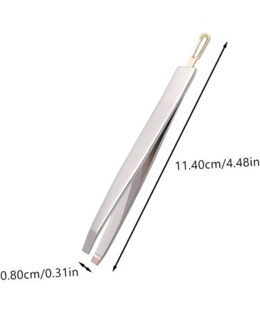 Minkissy 3-Set Stainless Steel Eyebrow Tweezers & Clips | Precision Hair Removal Tools for Perfect Brows - Buy Online on GoSupps.com