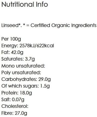 Organic Linseed Gold - Size: 500g - Buy Online on GoSupps.com