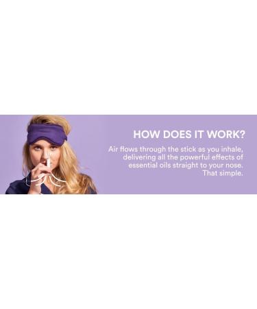Buy Lavender Aromatherapy Inhalator - Essential Oils Stick for Concentration Breathing & Pain Relief - 1 Pack - International Shipping - Buy Online on GoSupps.com
