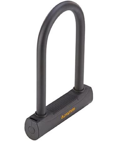 Prophete U-lock high-quality bicycle lock A**** certified including 2 keys color black