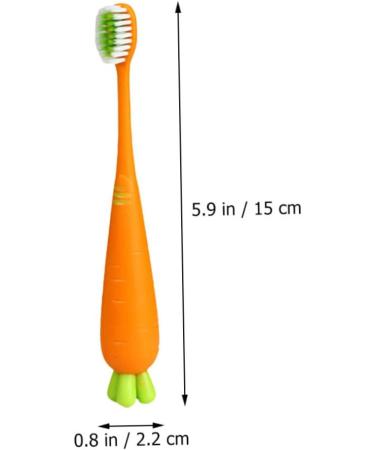 Fomiyes 30-Pack Carrot Travel Toothbrush for Babies - Bulk Toothbrushes for Oral Care & Ear Cleaning - Buy Online on GoSupps.com