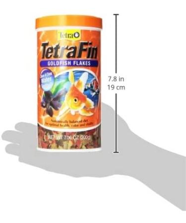 TetraFin Goldfish Flakes Clear Water Formula 7.06 oz - Pack of 1 | Top-Quality Fish Food - Buy Online on GoSupps.com