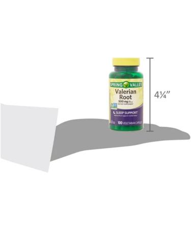 Spring Valley Valerian Root Capsules 500 mg 100 Count + STS Sticker. - Buy Online on GoSupps.com