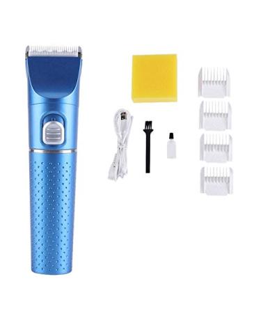 Yssevlon Professional Multifunction Hair Clipper Hair Trimmer Electric Beard Trimmer Brush Rechargeable Hair Trimmer Cutter-Blue