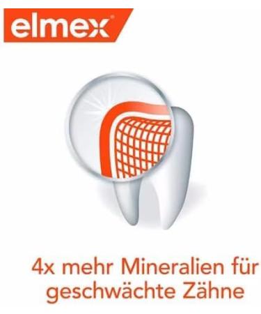 Elmex Toothpaste Caries Protection 75 ml - 6 Pack | Effective Dental Care & Celexqua Toothbrush Cap - Buy Online on GoSupps.com