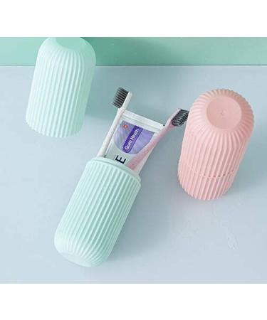 WOIWO 2PCS Travel Toiletry Cup Set | Portable Plastic Capsule for Toothbrush & Toothpaste | Outdoor Storage Solution - Buy Online on GoSupps.com