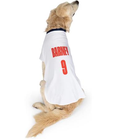 Dogsy Official Personalised England Dog Shirt | England Football Shirt for Dogs | Dog England Outfit | Dog England Football Kit | Licensed England Shirt | Dog Football Top (Medium) - Buy Online on GoSupps.com