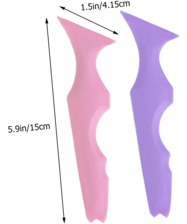 FRCOLOR 2pcs Silicone Beauty Ruler Lip Liner Eye Shadow Marscara Shadow Guide Template Eyelash Tool Face - Buy Online on GoSupps.com