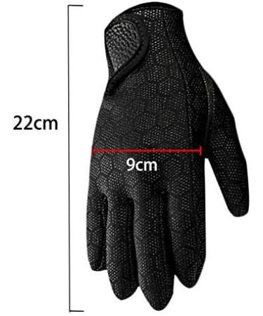 1.5mm Neoprene Non-Slip Diving Gloves for Water Sports - Black Medium - Buy Online on GoSupps.com