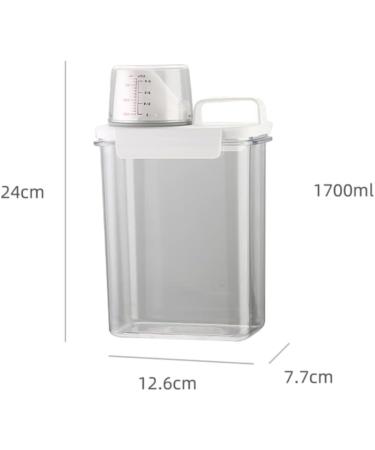 BAISE 1800ml Airtight Laundry Detergent Dispenser with Measuring Cup - Multi-Use Washing Powder Container for Laundry Storage - Buy Online on GoSupps.com