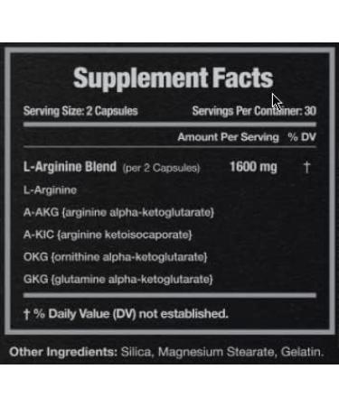 MHL L-Arginine for Men - 3200mg Maximum Strength Nitric Oxide Booster - Helps Blood Flow and Build Pure Protein - 60 Caps - Buy Online on GoSupps.com